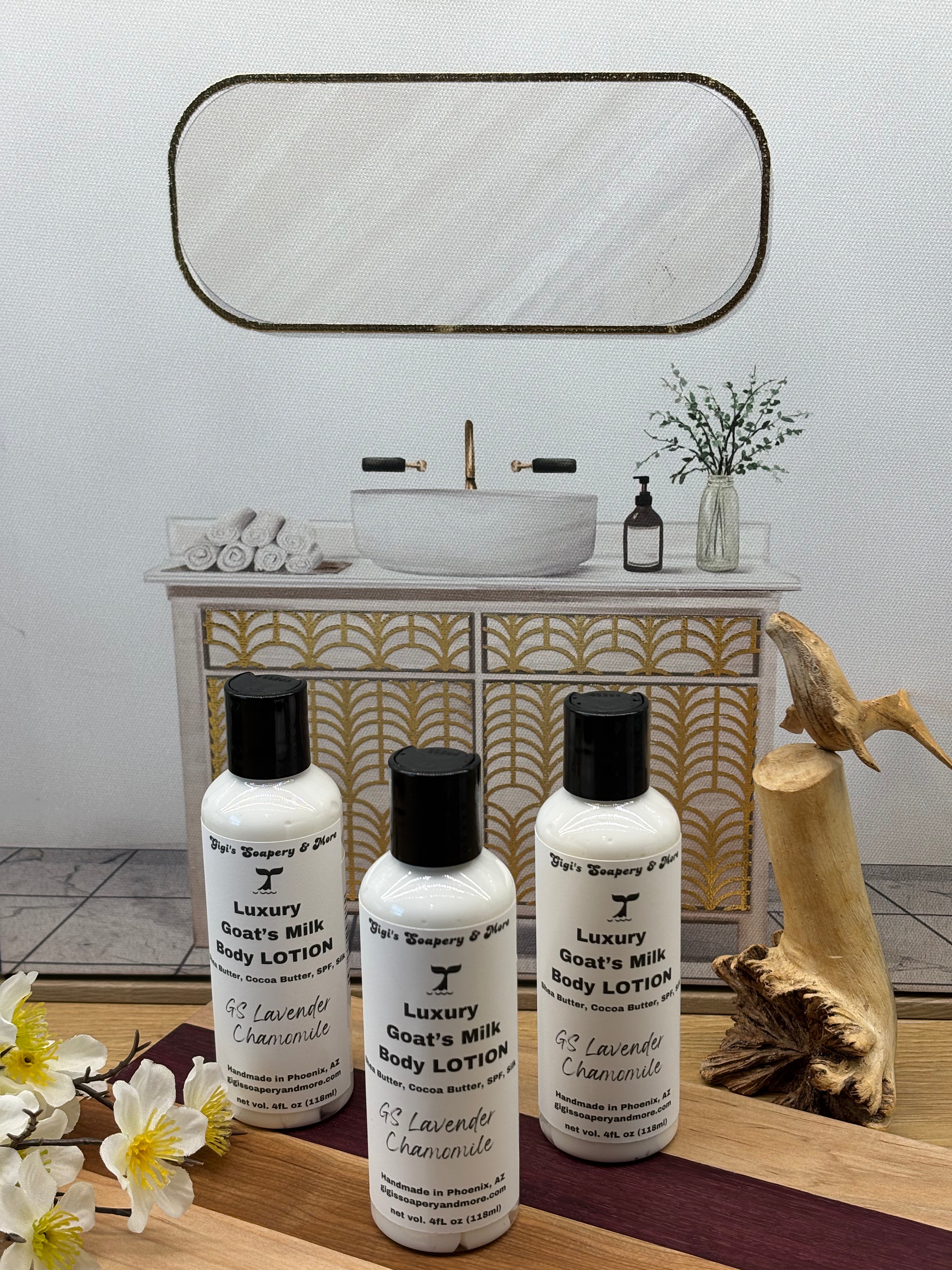 GS Lavender Chamomile (Goat’s Milk, SPF) Lotion w/Shea & Cocoa Butters