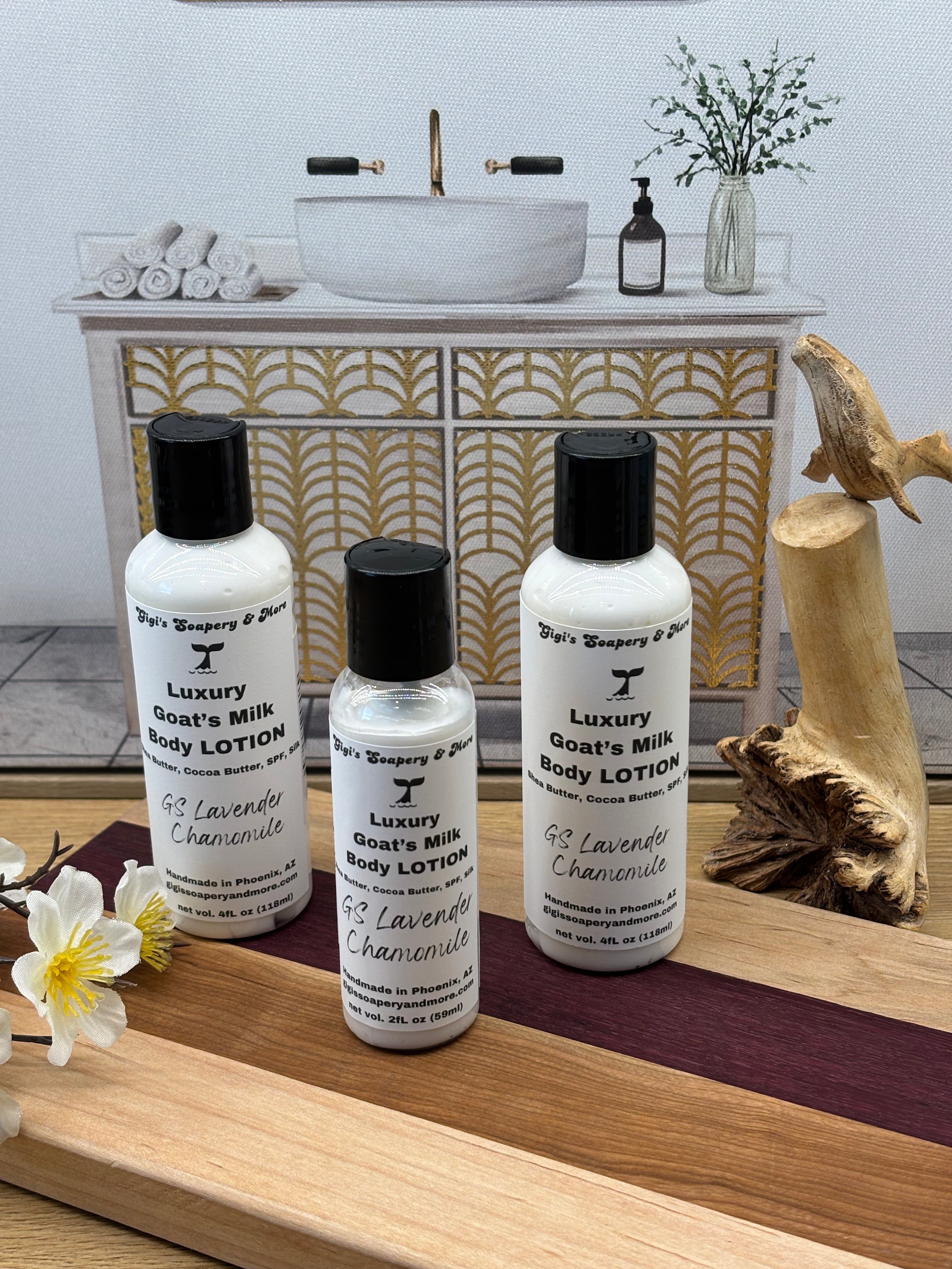 GS Lavender Chamomile (Goat’s Milk, SPF) Lotion w/Shea & Cocoa Butters