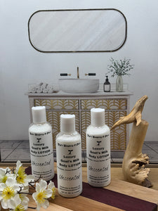 Unscented (Goat’s Milk, SPF) Lotion w/Shea & Cocoa Butters