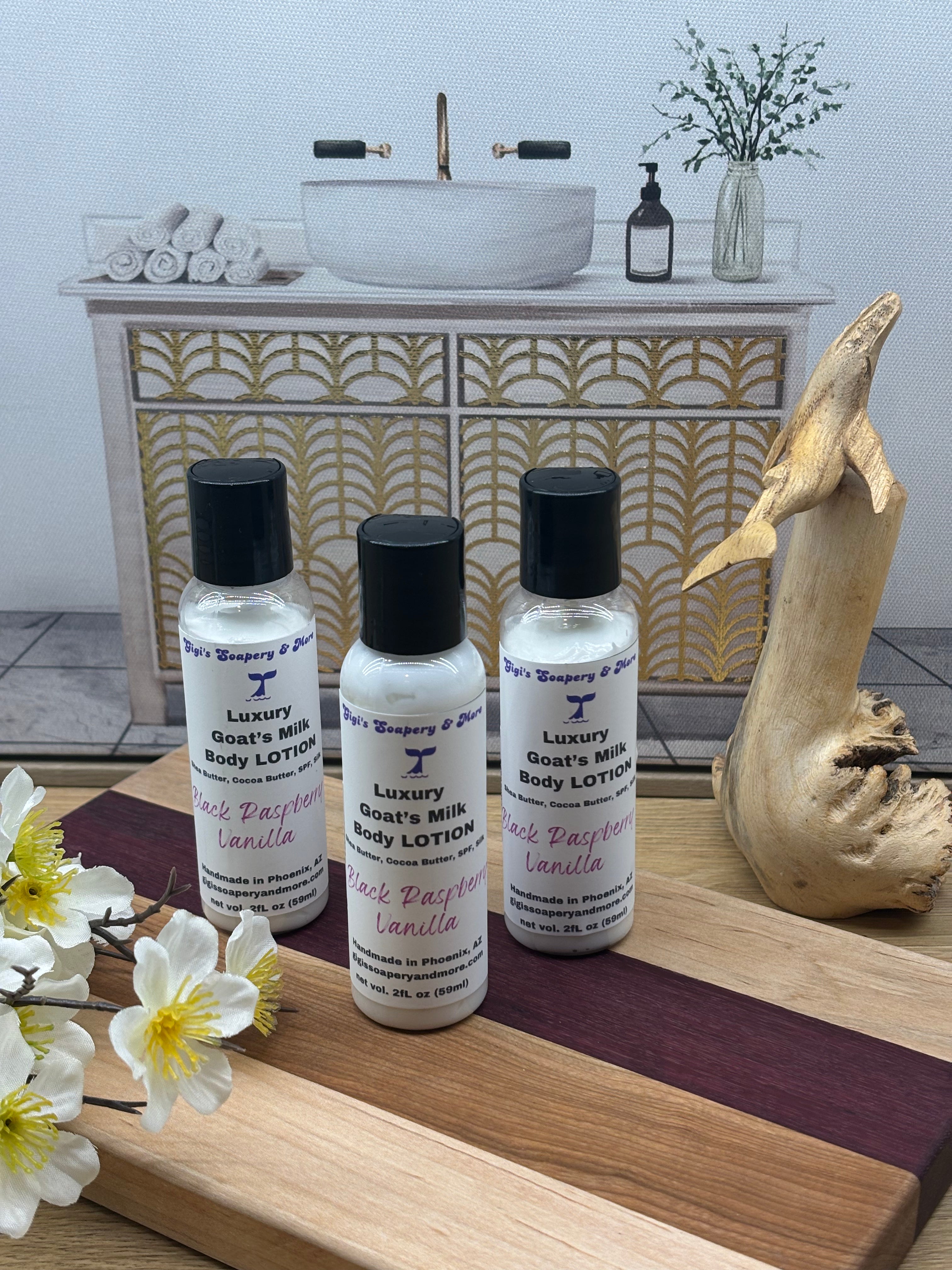 Black Raspberry Vanilla (Goat’s Milk, SPF) Lotion w/Shea & Cocoa Butters