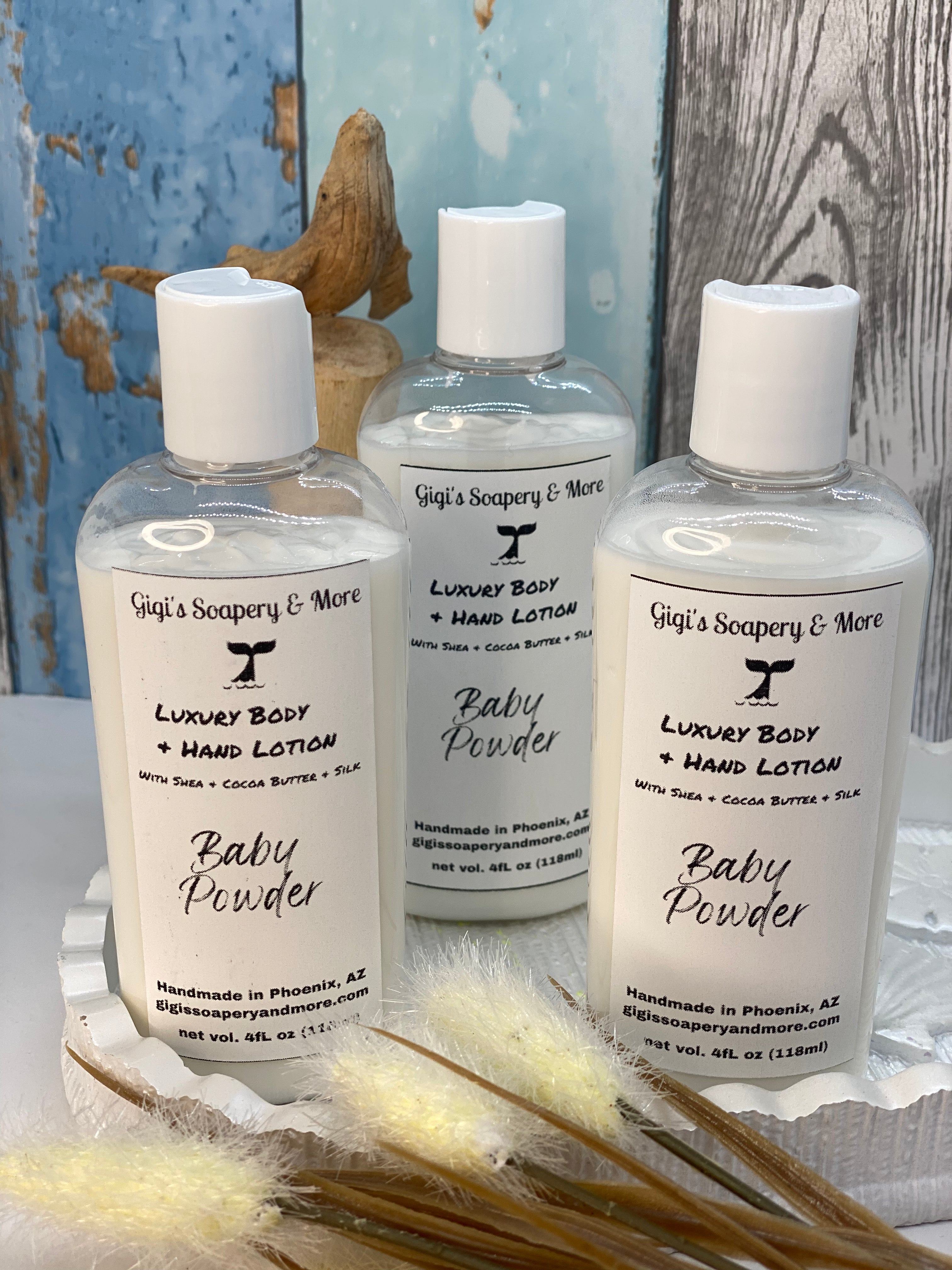 Baby Powder Lotion w/Shea & Cocoa Butters